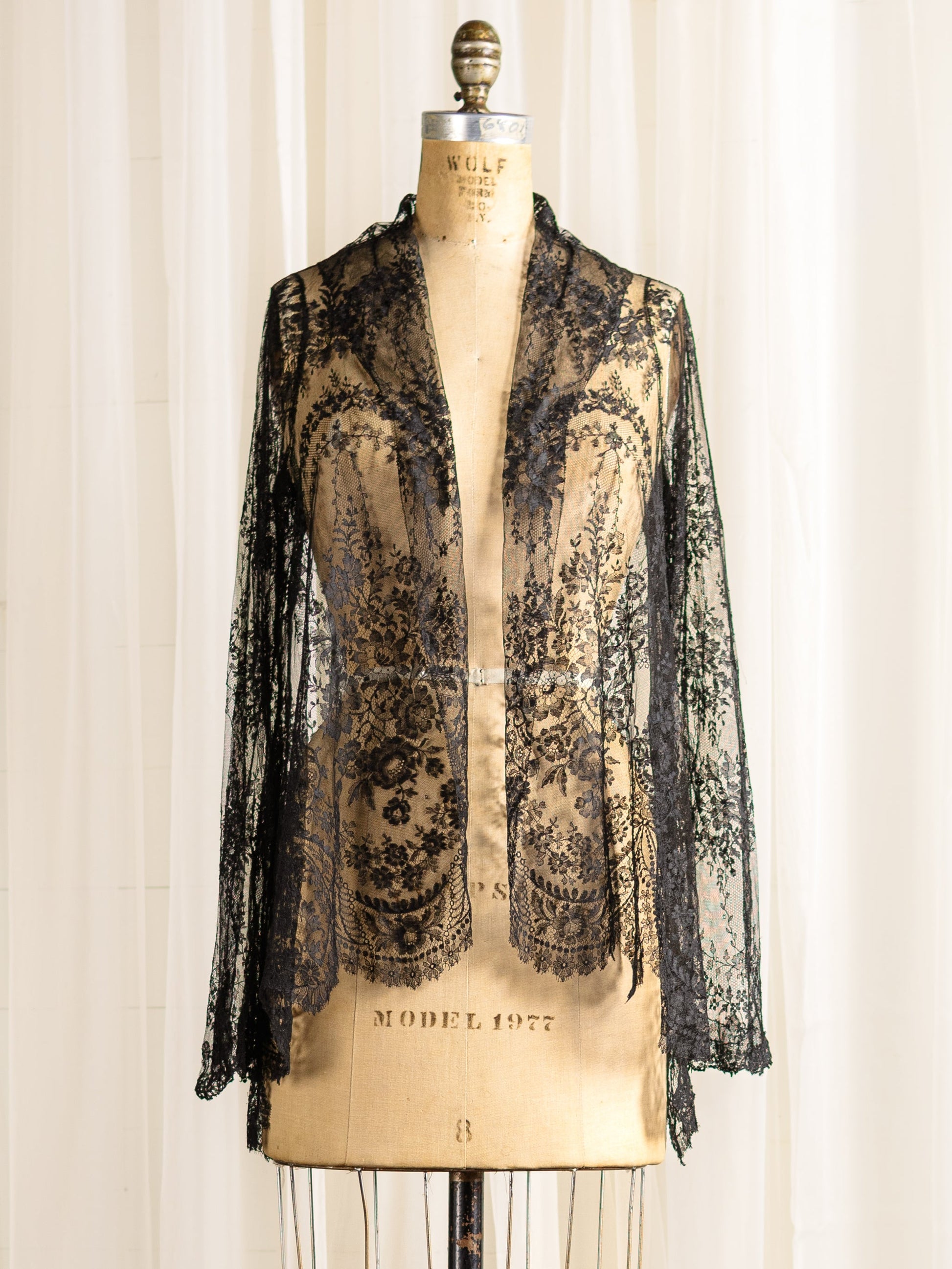 1920's Chantilly Lace Dress & Jacket Set - Size XS - S - Second Sight Vintage