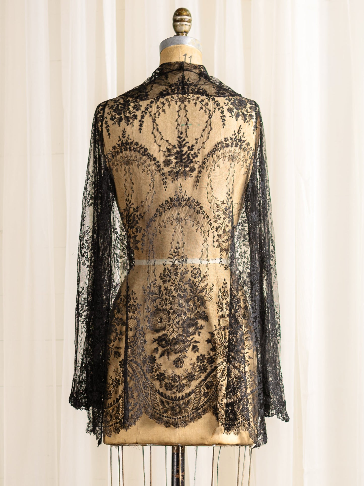 1920's Chantilly Lace Dress & Jacket Set - Size XS - S - Second Sight Vintage