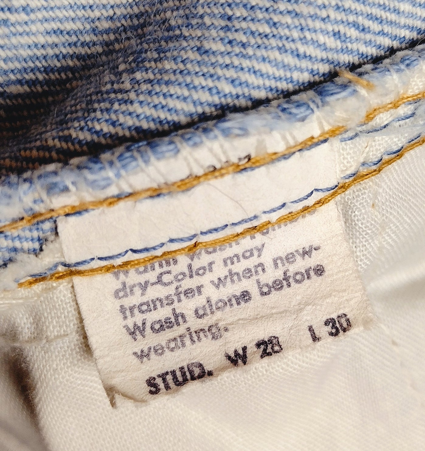 1970's Levi's Orange Tab Bell Bottom Jeans - Size XS - Second Sight Vintage