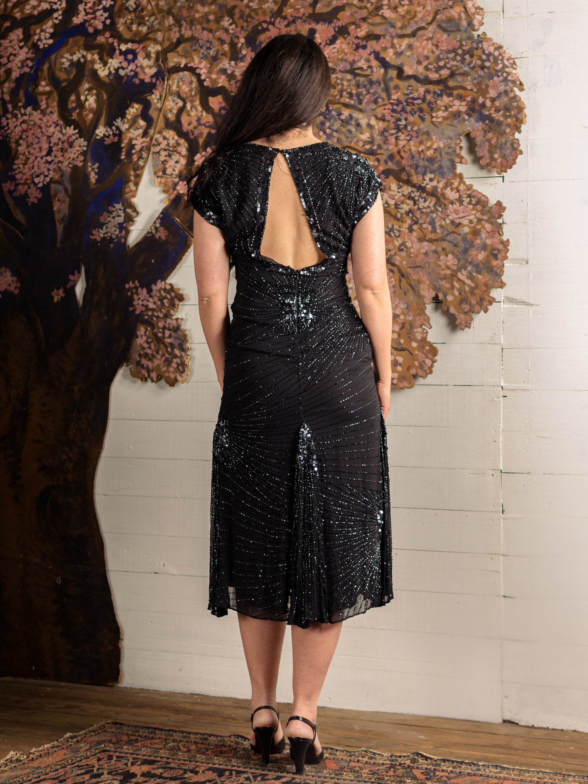 Vintage 1990's Deadstock Oleg Cassini Beaded Silk Dress – Second Sight  Vintage