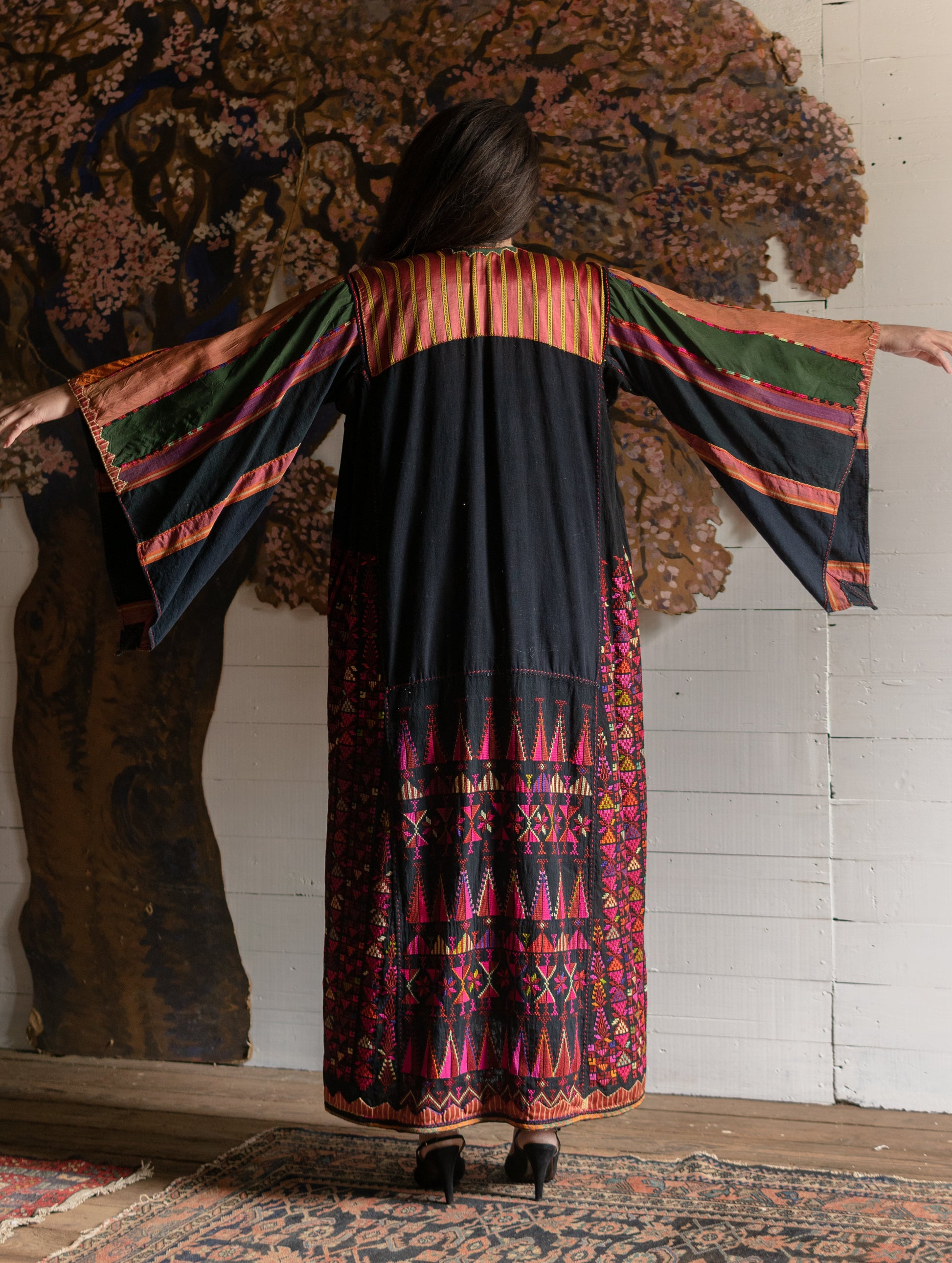 Antique Jallayeh Palestinian Handmade Wedding Thobe - Second Sight Vintage
