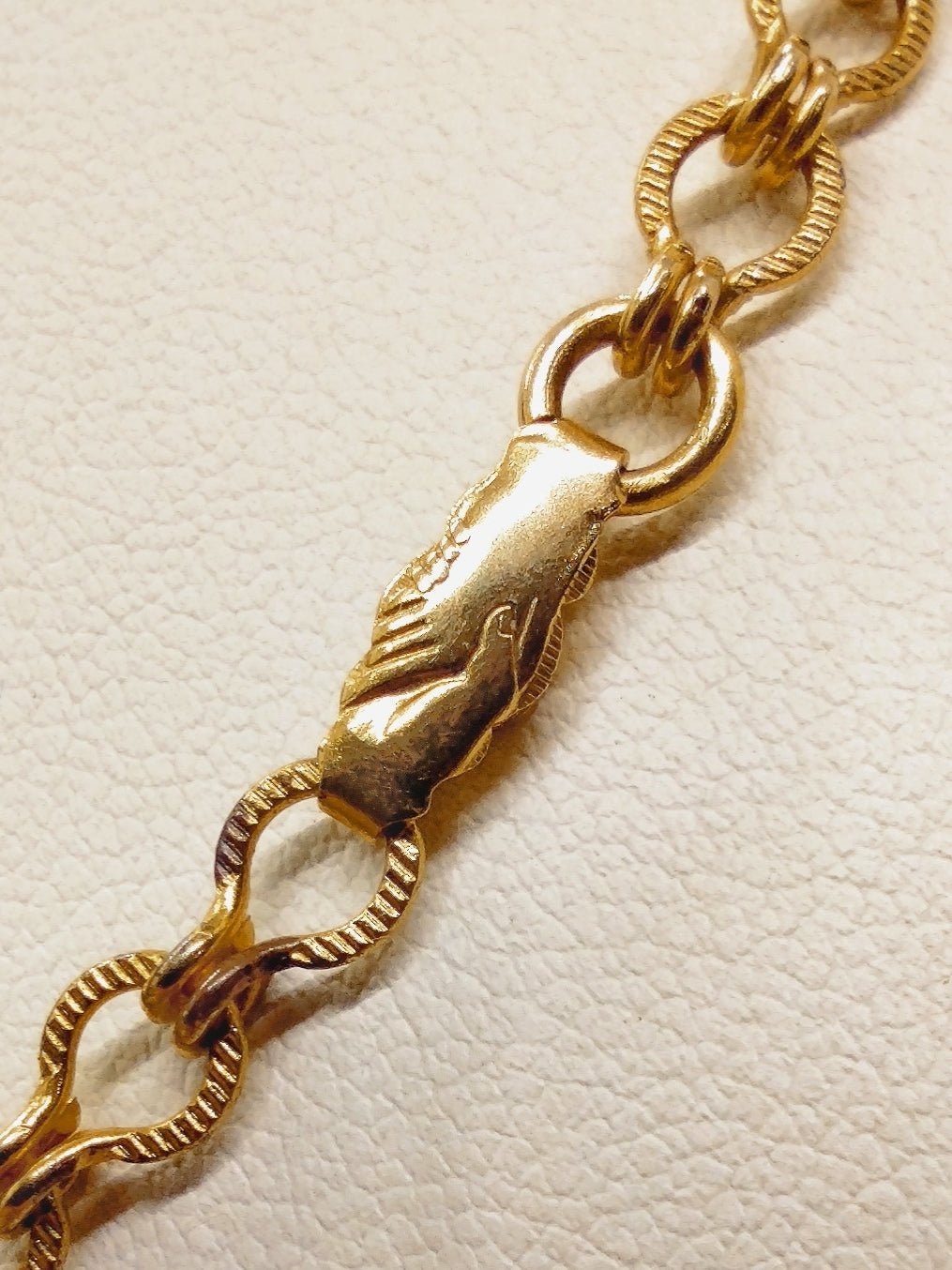 Antique Ornate Brass Necklace with Grapevines and Birds - Second Sight Vintage